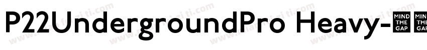 P22UndergroundPro Heavy字体转换